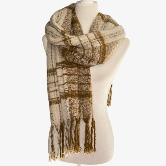 Steve Madden Tan and Brown Scarf - Picture 1 of 3